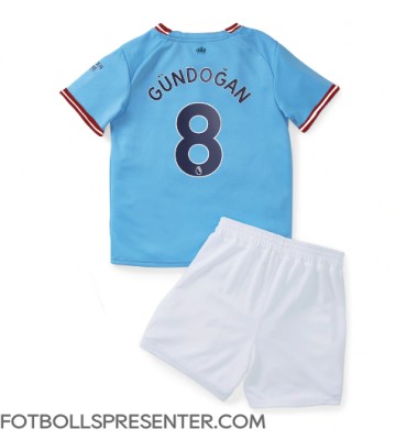 Manchester City Ilkay Gundogan #8 Hemmatröja Barn 2022-23 Kortärmad (+ korta byxor)